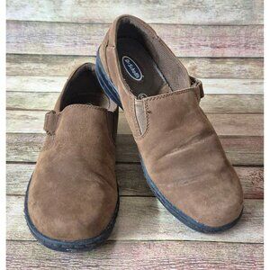 Dr. Scholl's Brown Suede Diana Loafers Double Air-Pillo Women Size 9 Comfort